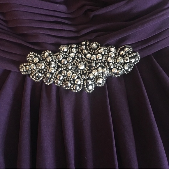 Gorgeous Royal Purple Evening Dress and Shawl - Picture 5 of 7